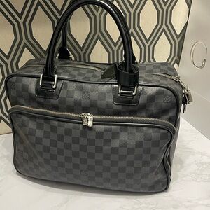LV Checkered Gray Men's Bag